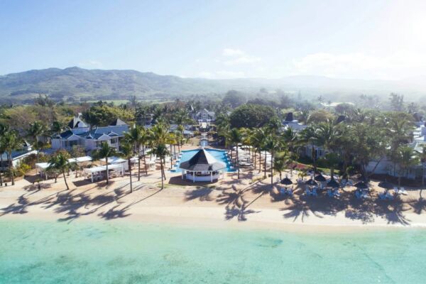 Heritage Le Telfair Aerial Beachfront View