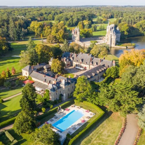 Domaine De La Bretesche Arial View