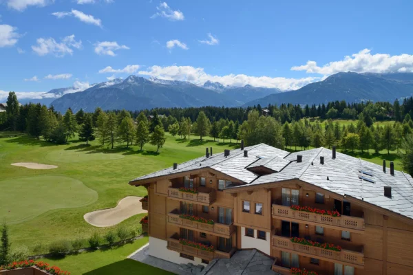 Summer View Of The Golf Course Guarda Hotel